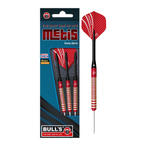 ΒΕΛΑΚΙΑ DART BULL'S, Steel Darts, Metis, Red, 21g