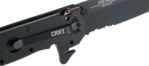 Σουγιάς CRKT M16-14ZLEK TANTO BLACKOUT W/TRIPLE POINT SERRATIONS