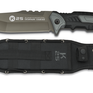 ΜΑΧΑΙΡΙ K25, Tactical Knife, Grey/Black, 14cm, 32267