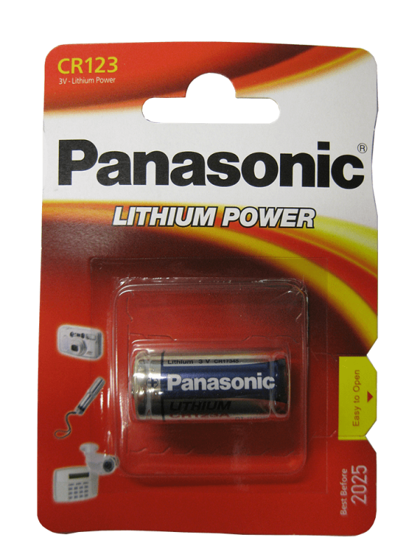 ΜΠΑΤΑΡΙΑ PANASONIC Lithium CR123 BL1 (τιμή τεμαχίου)