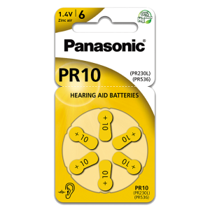ΜΠΑΤΑΡΙΑ PANASONIC PR10 - Ακουστικών 6άδα