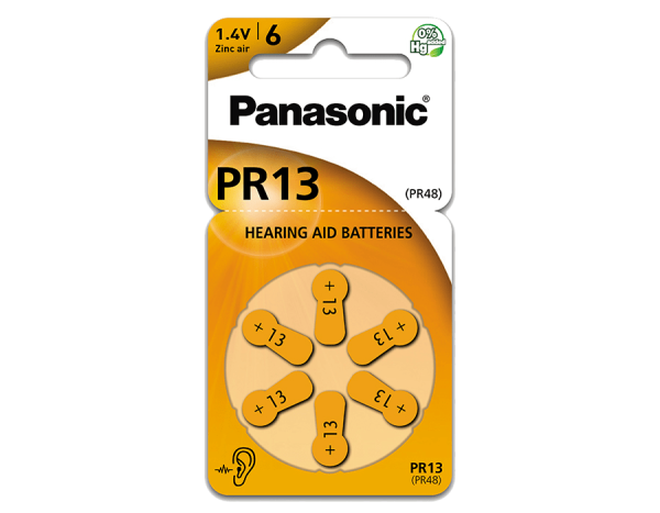 ΜΠΑΤΑΡΙΑ PANASONIC PR13 - Ακουστικών 6άδα