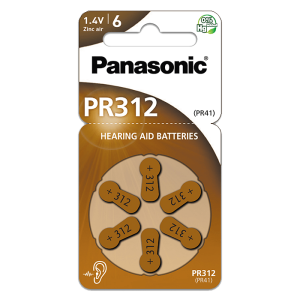 ΜΠΑΤΑΡΙΑ PANASONIC PR312 - Ακουστικών 6άδα