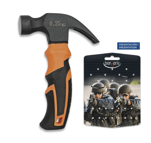 Σφυρί κοντό ALBAINOX, Mini-hammer Black/orange 16 cm