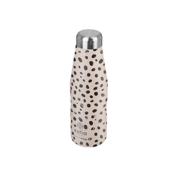 ESTIA ΘΕΡΜΟΣ TRAVEL FLASK SAVE THE AEGEAN 500ml LEOPARD TAUPE