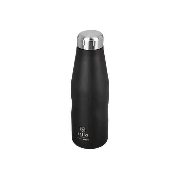 ESTIA ΘΕΡΜΟΣ TRAVEL FLASK SAVE THE AEGEAN 500ml MIDNIGHT BLACK